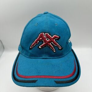 VTG Memphis Maniax XFL Football Logo Hat Cap Adjustable Strapback Teal Y2K 2001
